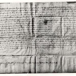 Testament de Ramon Llull. Arxiu dels Marquesos de Santa Maria de Barberà.